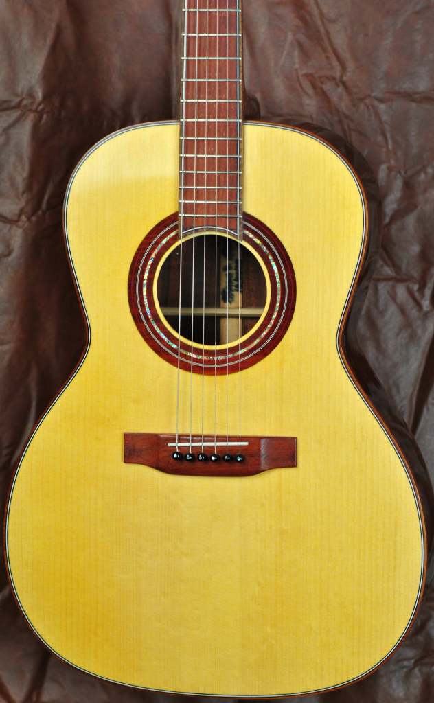 Triple 0 Padauk rosette and bridge